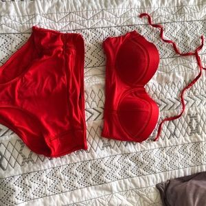 Red bathing suit